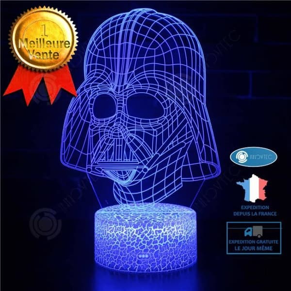 INN® Star Wars-serien 3D Nattljus 3D Färgglad present LED-ljus Touch Fjärrkontroll Skrivbordslampa Creative 3D Dekorativt ljus