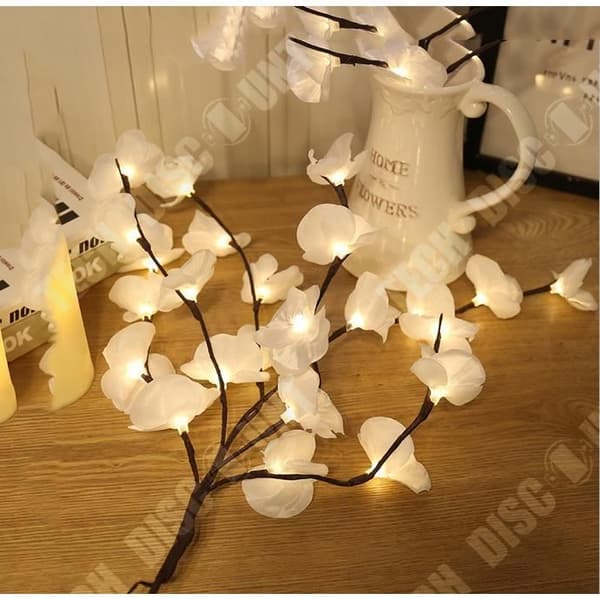 TD® Led string light Simulering fjäril orkidé gren lampa hem sovrum semester dekoration - Modell: WHITE - MILEDCB0