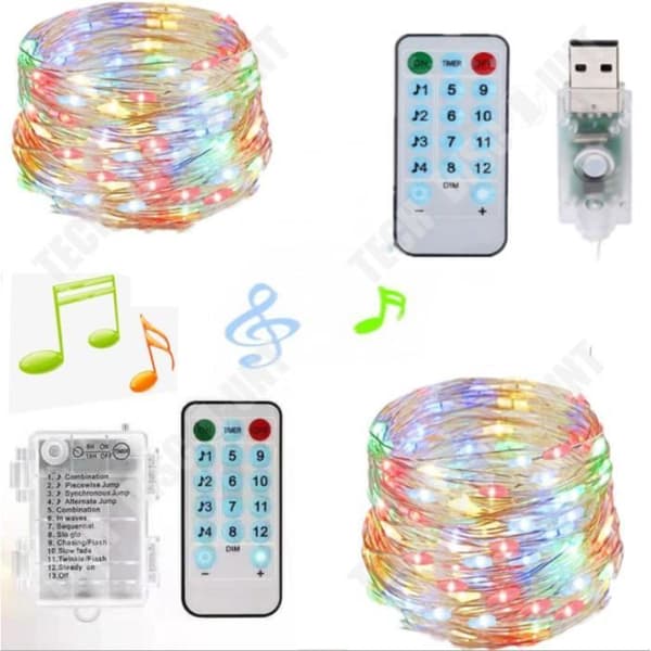 TD® 10M LED Fairy Lights fjärrkontrolllampa (varmvit)