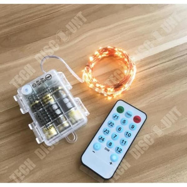 TD® 10M LED Fairy Lights fjärrkontrolllampa (varmvit)