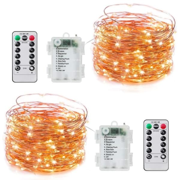 TD® 10M LED Fairy Lights fjärrkontrolllampa (varmvit)