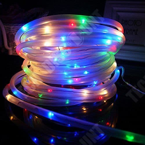 TD® Party LED strängljus styrbar party LED-lampor längd 12 meter RGB färg nattbelysning koppartråd