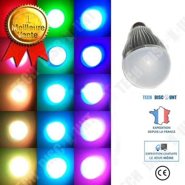 TD® Bulb Lamp New E27 3W 16 Colors/ RGB LED Light Lamp Change + IR-fjärrkontroll Energisparande
