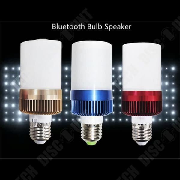 TD® glödlampa med högtalare Bluetooth-högtalare LED Music E27 110V 220V 6W LED för smartphone - iPad musiklampa Röd