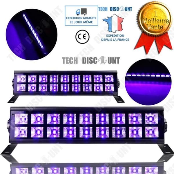TD® Strip Light LED Fluorescerande UV Kvällsscenljus Kraftfull ljusstyrka Jul Halloween Nattklubbsfest med vänner ljus