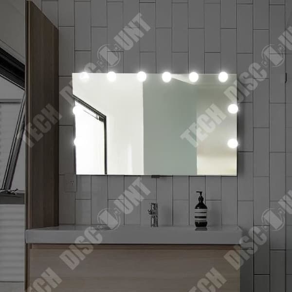 TD® LED spegellampa 10 glödlampor Hollywood Style LED sminkspegellampa för sminkspegellampa