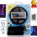 Miniatyrbild 1 av 4: TD® LED-remsa färgglada ljus blinkande band strömförsörjning vattentät flerfärgad infraröd fjärrkontroll lysande flexib