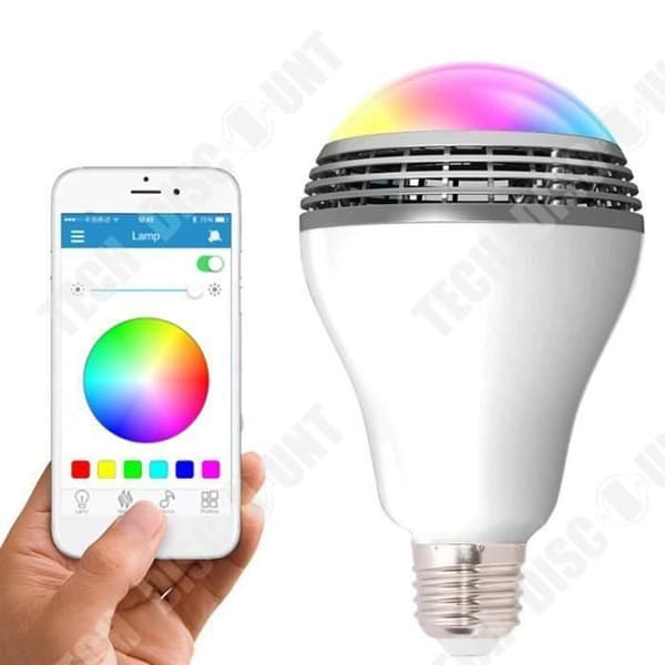 TD® Creative Smart Bluetooth-högtalarlampa Färgglad fjärrkontroll APP Musik Trådlös musik LED-ljudlampa