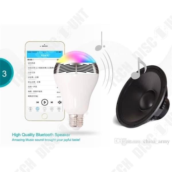 TD® Smart Bulb WiFi Bluetooth 4.0 Högtalare LED RGB Audio E27 Smart glödlampa Lampa För Home Hotel