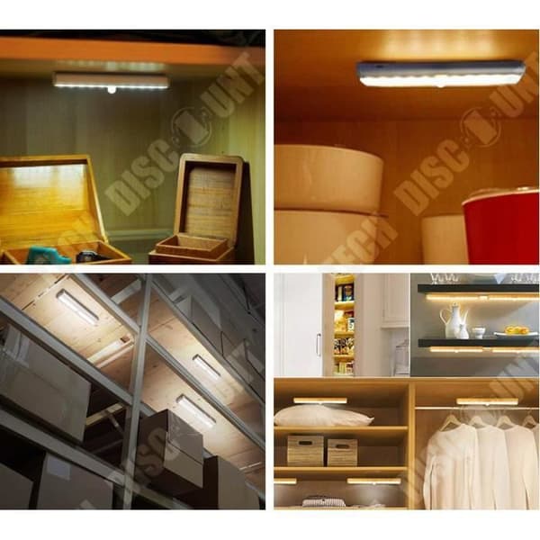 TD® Human Body Intelligent Induction Light Bar, vitt ljus, USB-batteriladdning, LED-skåp, ljus