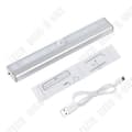 Miniatyrbild 1 av 4: TD® Human Body Intelligent Induction Light Bar, vitt ljus, USB-batteriladdning, LED-skåp, ljus