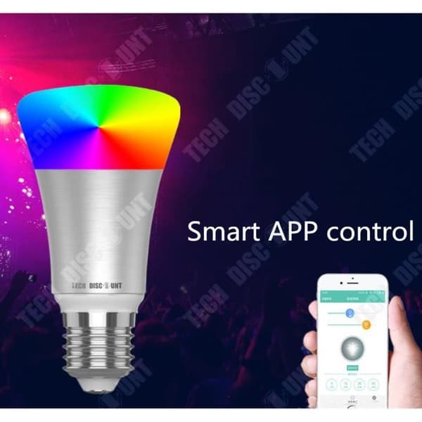 TD® Bulb Bluetooth-högtalare smart ansluten färgstark LED-kontroll hembelysning färgskiftande stämningslampa
