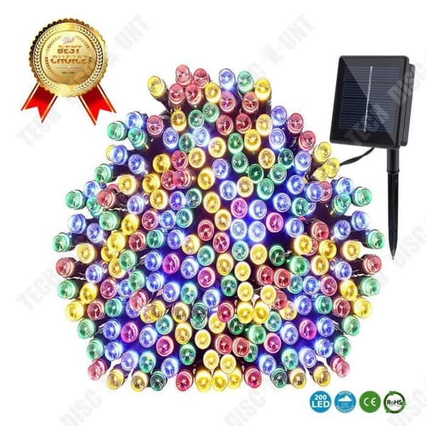 TD® Lot 200 Festival Lights LED Strip Uppladdningsbart batteri Festbelysning Blinka inomhus Hem Party Multicolor