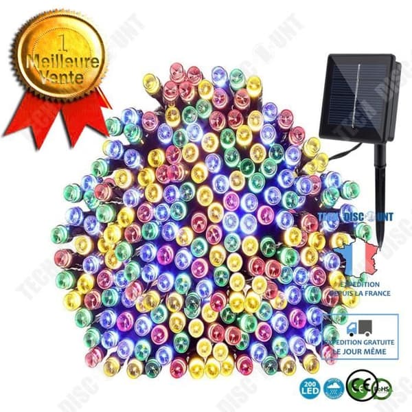 TD® Lot 200 Festival Lights LED Strip Uppladdningsbart batteri Festbelysning Blinka inomhus Hem Party Multicolor