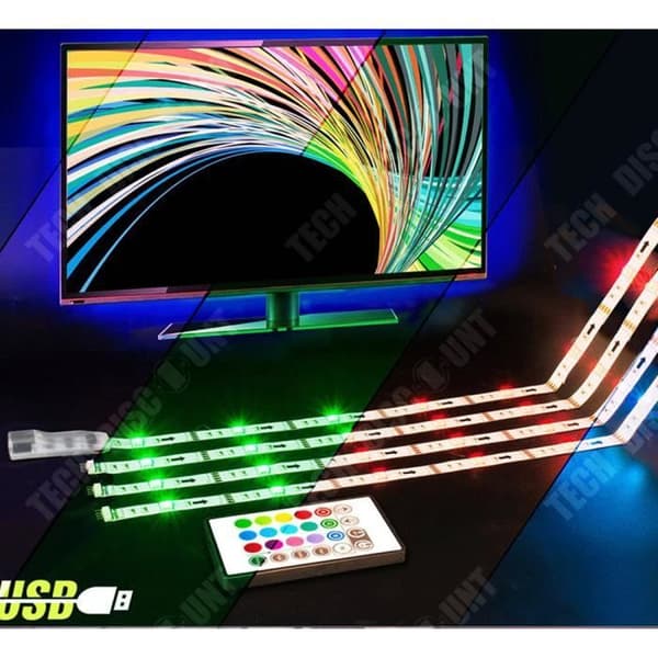 TD® Romantic Light Ribbon 5 meter 150 SMD 5050 RGB LED Strip Strip + 44-knapps infraröd fjärrkontroll + 5A 12V strömförsörjning
