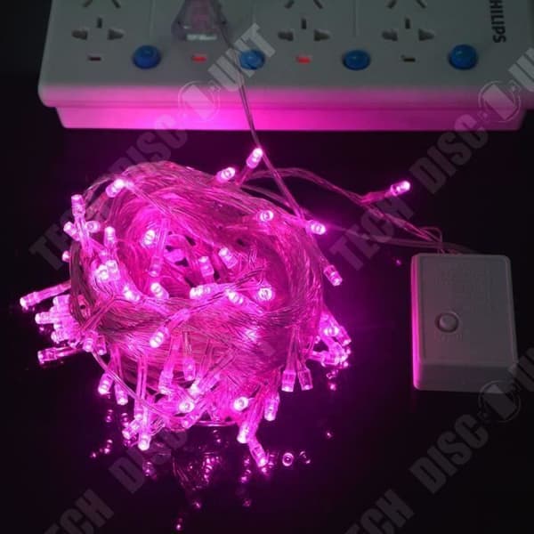 TD® Outdoor Led String Lights 10M 100 Vattentät Holiday Strip-lampa - Modell: Rosa AC110V US-kontakt