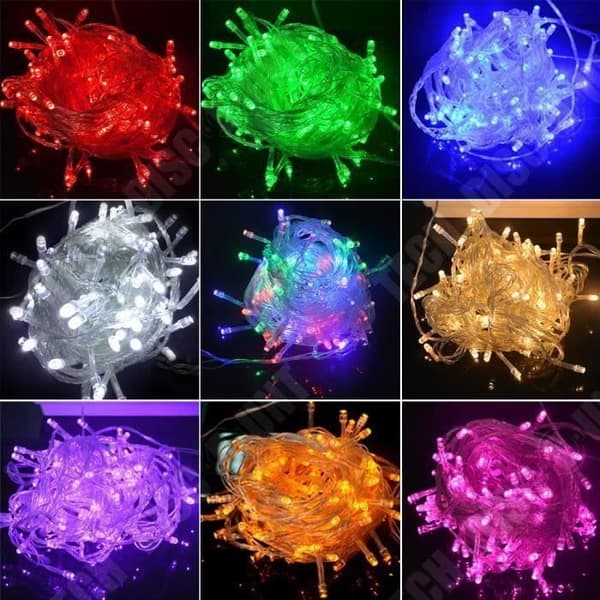 TD® Outdoor Led String Lights 10M 100 Vattentät Holiday Strip-lampa - Modell: Rosa AC110V US-kontakt