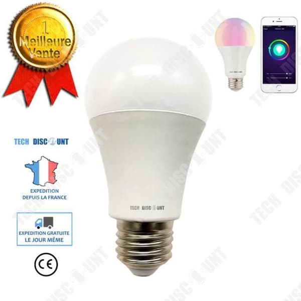 TD® LED-lampa WiFi-anslutning Smart kontroll Justerbar