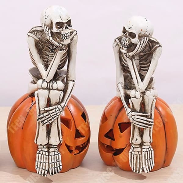 TD® Halloween pumpa skalle lykta ljus bar dekoration scen layout rekvisita spöke festival ornament