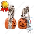 Miniatyrbild 1 av 4: TD® Halloween pumpa skalle lykta ljus bar dekoration scen layout rekvisita spöke festival ornament