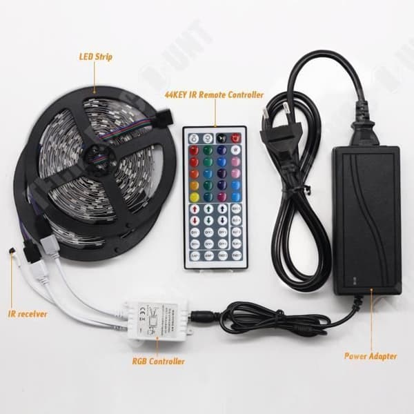 TD® 300 RGB 5050 SMD LED Strip Light - Med fjärrkontroll LED Light Roll för inomhusbelysning