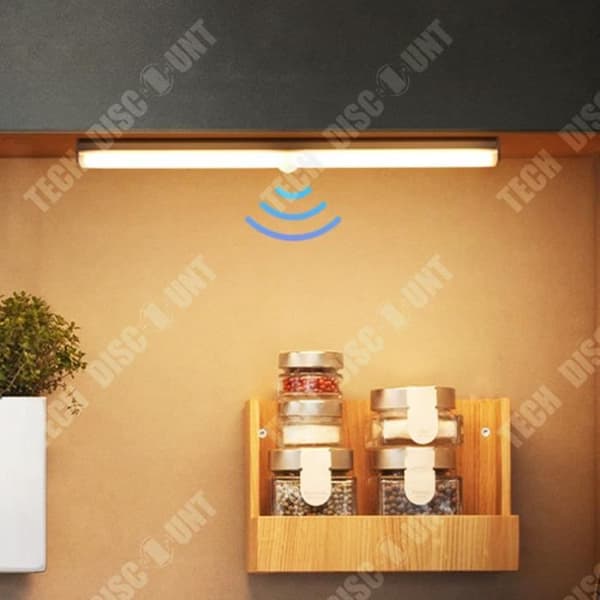 TD® Magnetic Light Bar 21CM Set med 2 Trådlös Magnetic Suction 1 Knapp Dimmer Vägglampa