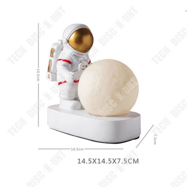 TD® Astronaut Nattljus Kreativ Design Sovrumsdekoration Batteri Fjärrkontroll Sänglampa Två lampor Gåvor