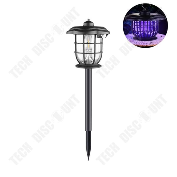 TD® Solar Electric Mosquito Killer Lamp Utomhusbelysning Hushålls Mosquito Killer Lamp LED-ljus för trädgårdsgräsmatta