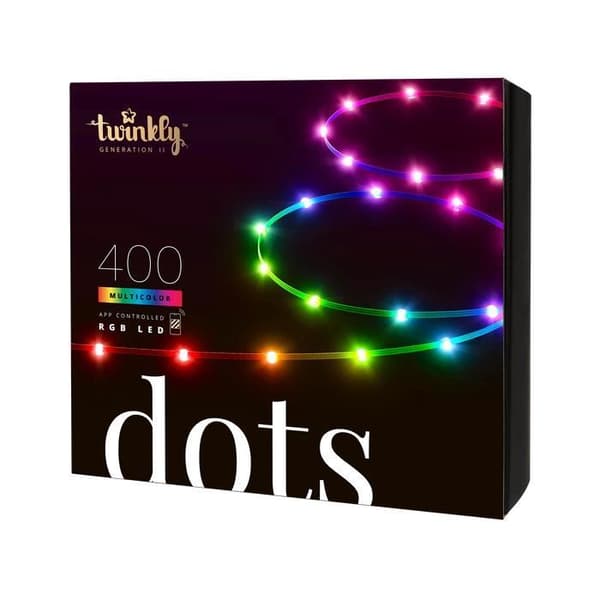 Twinkly Dots 400 RGB LED-fläta - TWINKLY - 20m transparent kabel Translucent