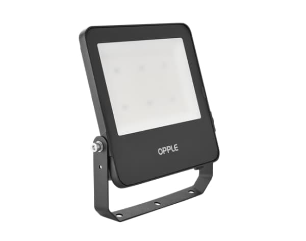 OPPLE Lighting LEDFlood-E3 Re246-70W-830-BL, Svart, IP66, Gjuten aluminium, Polykarbonat, Härdat glas, I, IK07, 1 m