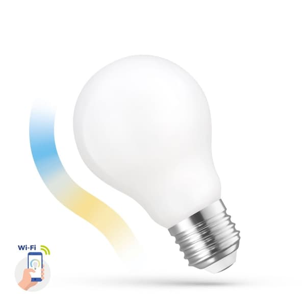 Spektri LED-himmennettävä LED-lamppu GLS 5W E27 Wi-Fi SMART CCT/COG WOJ14419