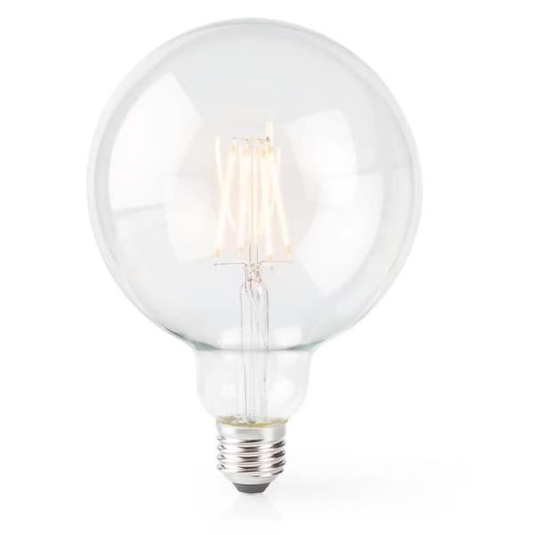 Nedis - LED Smartlife glödlampa | WiFi | E27 | 500lm | 5W | Varmvit | 2700K | Glas | Android/iOS | G125