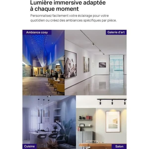 Wifi LED GU10 Toppkopplad L630 - Tapo - Multikolor 2200K-6500K - 3.7W - Kompatibel med Alexa/Google Home
