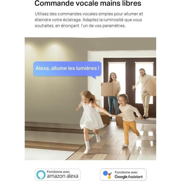 Wifi LED GU10 Toppkopplad L630 - Tapo - Multikolor 2200K-6500K - 3.7W - Kompatibel med Alexa/Google Home