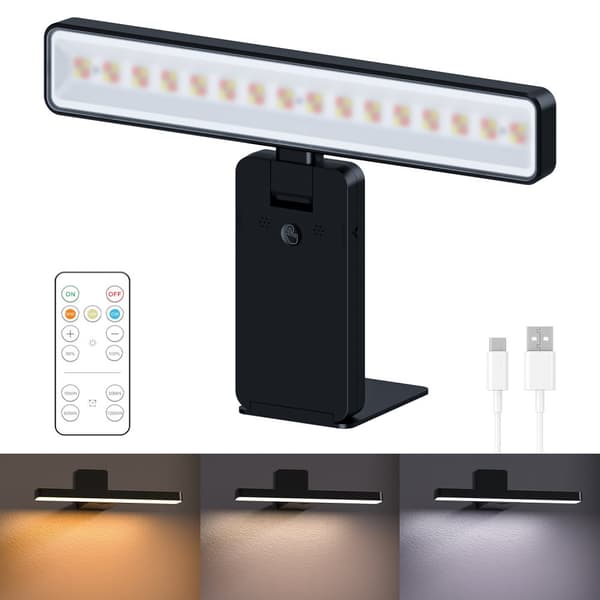 INF Avtakbar Vegglampe T100 CW med Fjernkontroll Sort
