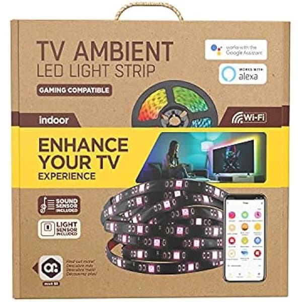 muvit iO 3 m USB WiFi TV RGB LED Strip med rums- och ljudsensor