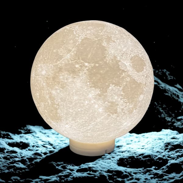 Moon bordlampe USB LED lys med tænd/sluk-knap