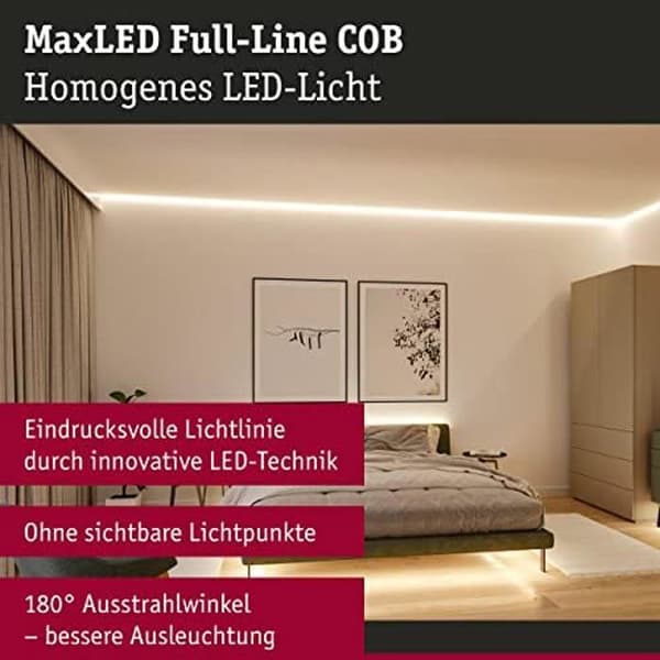 Strip LED - PAULMANN - MaxLED 500 - 3m - 19W - 1500lm - 480LEDs/m - 2700K - Silver plast
