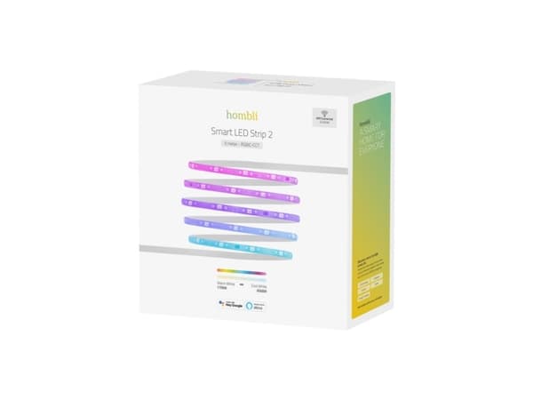 Hombli HBLS-0324, Universale lysstriper, Ambience, Innendørs, Klebende teip, Hvit, IP20