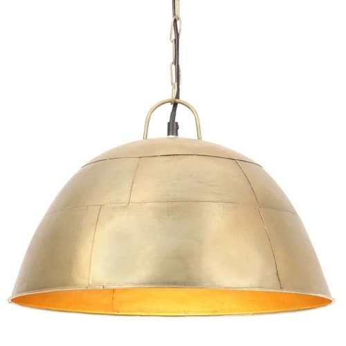 Hänglampa industriell vintage 25 W mässing rund 41 cm E27