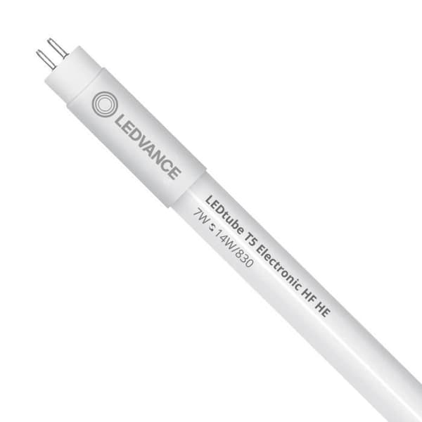 Tube LED T5 Prestanda (HF) Hög Effektivitet 7W 900lm - 830 Varma Vita | 55cm - Motsvarar 14W - LEDVANCE