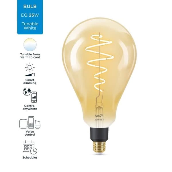 WiZ Connected glödlampa Vintage glödlampa Vit variabel E27 25W