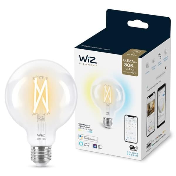 WiZ Globe 95 smart lampa variabel vit E27 60W