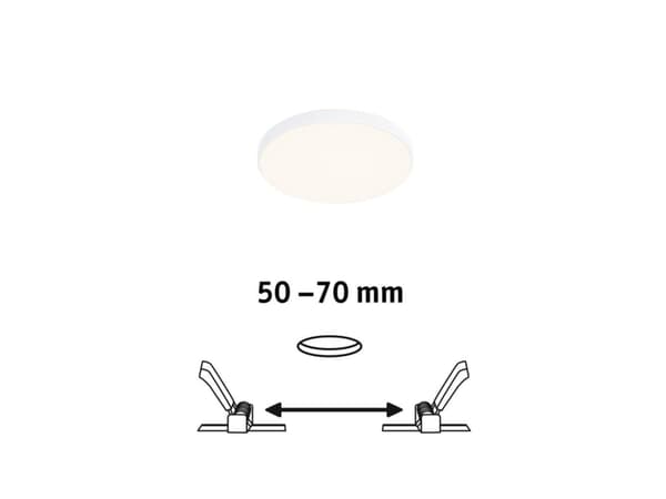 Lampa sufitowa Paulmann Panel podtynkowy Veluna VariFit Edge 90mm 3000K 6W biały 230V