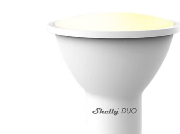 Shelly Duo - LED-spotlight - GU10 - 5 W - klass G - varmt till kallt vitt ljus - 2700-6500 K - matt