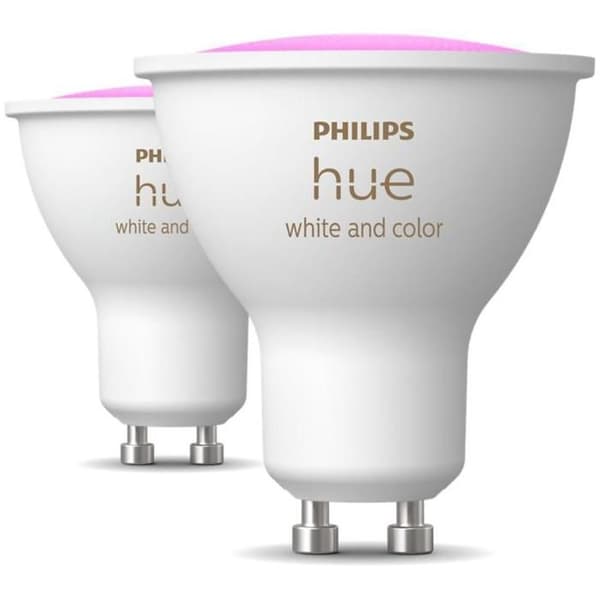 PHILIPS anslutna LED-lampor, erbjuder justerbar ljusstyrka och ett brett utbud av färger.