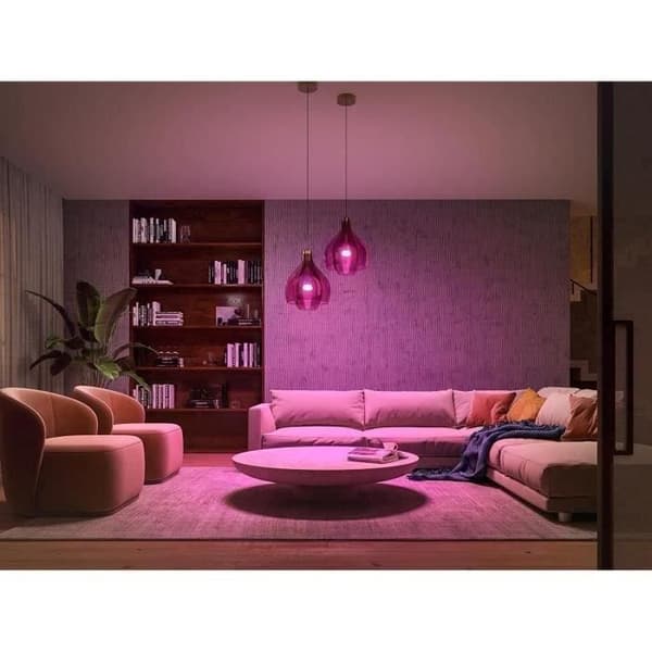 Ampuller kopplade Philips Hue paket med 2 ampuller White & Color Ambiance standard E27 75W