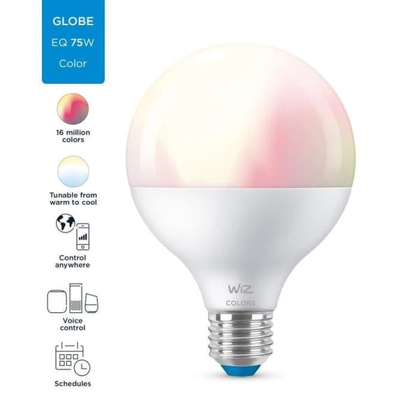 WiZ E27 75W färgglödlampa