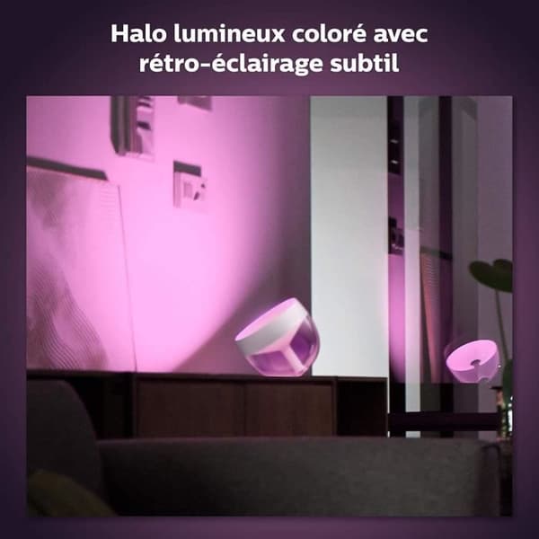 Philips Hue White & Color Ambiance, Bluetooth-aktiverad Iris, White, fungerar med Alexa, Google Assistant och Apple Homekit
