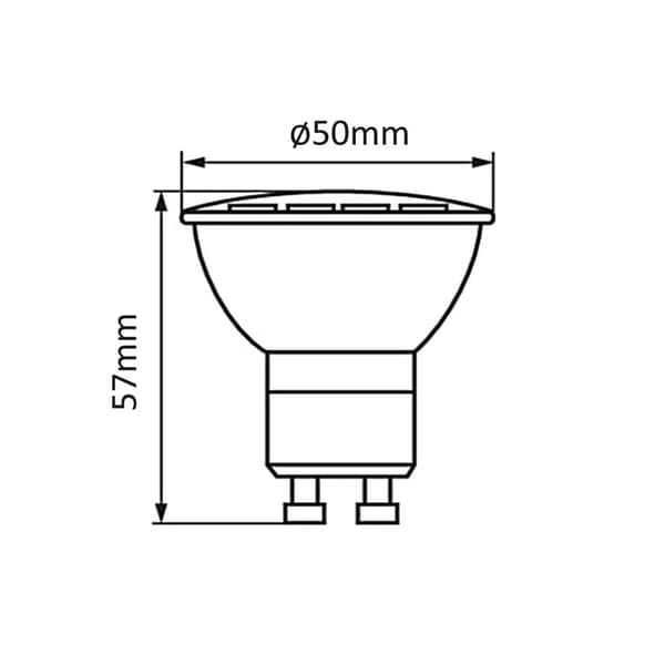 Maclean LED-lamppu, GU10, 7W 230V MCE437 WW, lämmin valkoinen